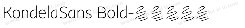 KondelaSans Bold字体转换
